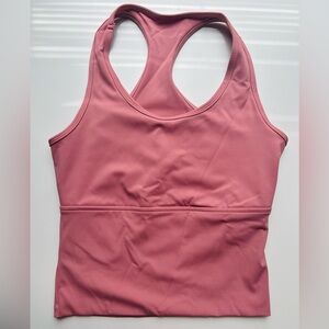 Halara U Neck Backless Racerback Cut Out Cropped Yoga Tank Top size small